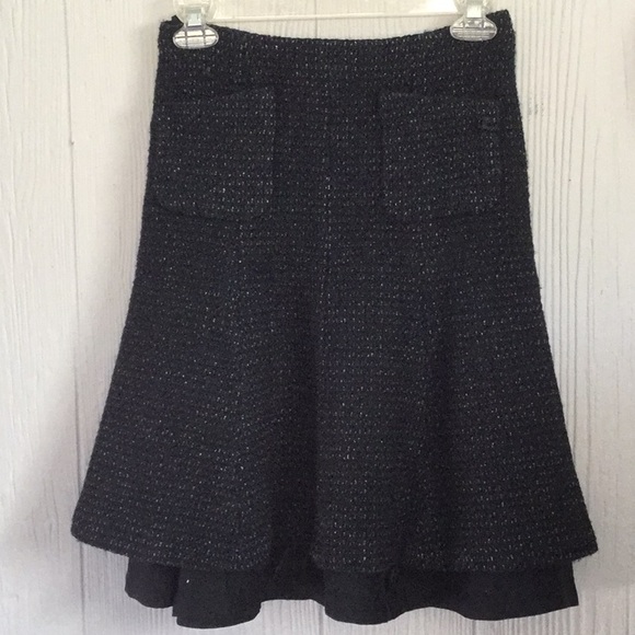 CHANEL Dresses & Skirts - CHANEL Navy Boucle Tweed Skirt